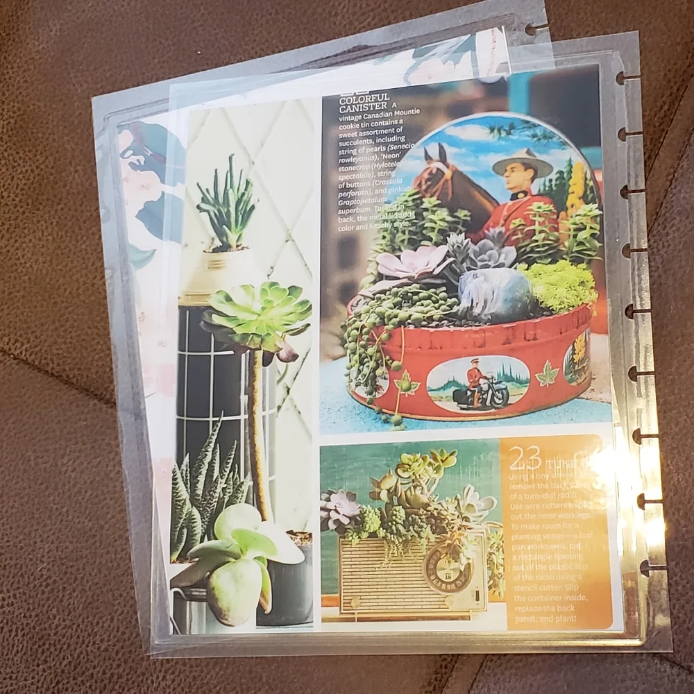 Homemade cover for your Classic size Disc Bound Planner Nancy